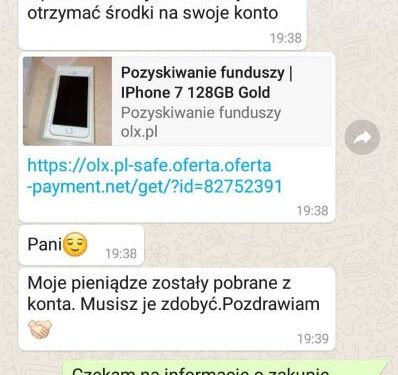 Uwaga na oszustów na portalach sprzedażowych!