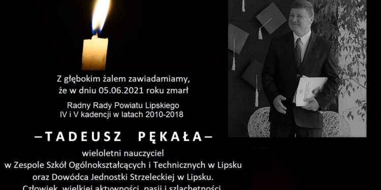 Powiat lipski: Zmarł Tadeusz Pękała