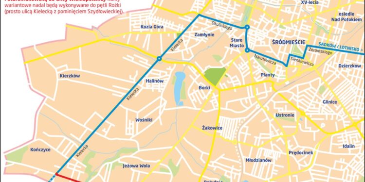 Radom: Wybierz linię autobusową na Szydłowiecką