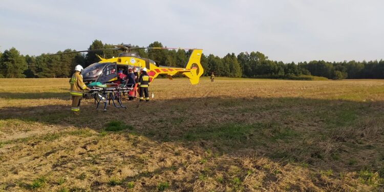 Powiat lipski: Pożar domu – dwie osoby ranne!