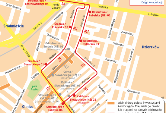 Radom: Ulica Średnia już otwarta – wraca linia 24