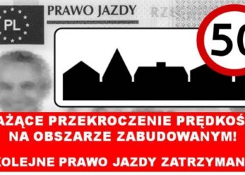 Powiat grójecki: 70-latka gnała 110 w obszarze zabudowanym