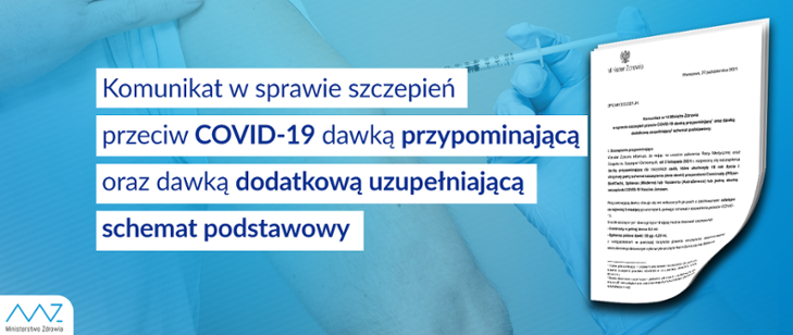 Z kraju: E-skierowania na dawkę przypominającą dla wszystkich