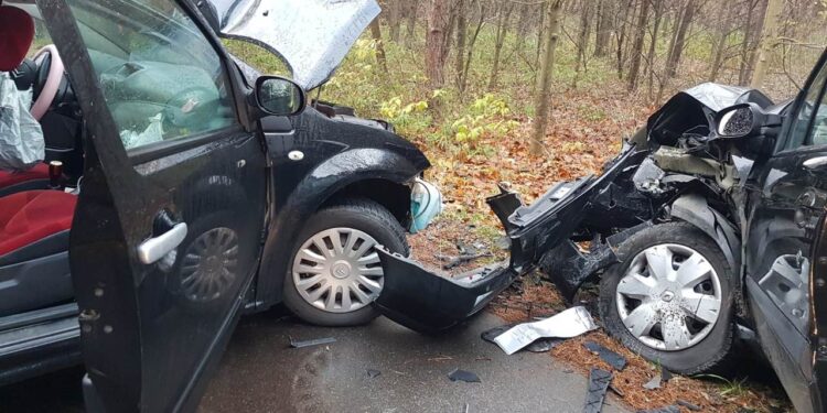 Powiat lipski: Zderzenie czołowe [ZDJĘCIA]