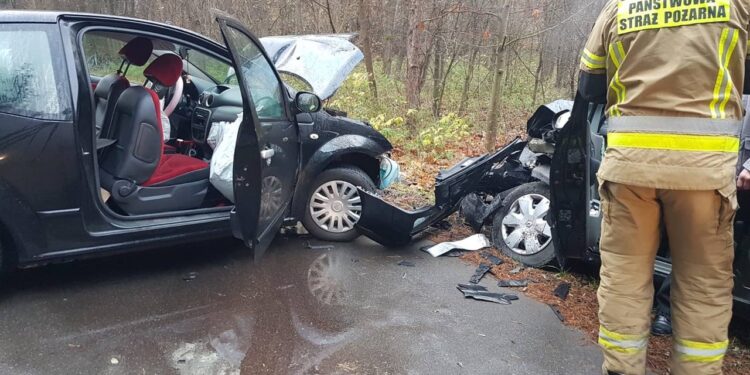 Powiat lipski: Zderzenie czołowe [ZDJĘCIA]