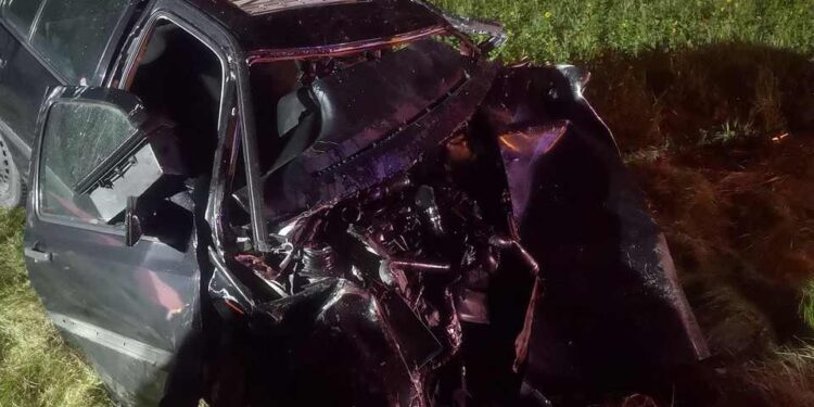 Powiat radomski: Zderzenie czołowe – zginął 24-latek [Zdjęcia]