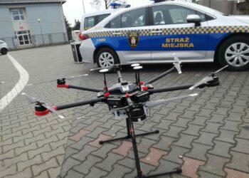 Radom: Dron kontroluje spalanie odpadów
