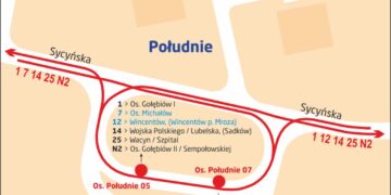 Radom: Zmiany na pętli Osiedla Południe [mapka]