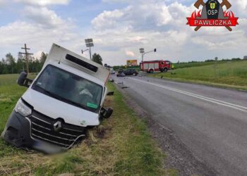 Powiat lipski: Trzy auta zderzyły się w Pawliczce