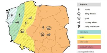 Radom / Region radomski: Idą burze – możliwe podtopienia!