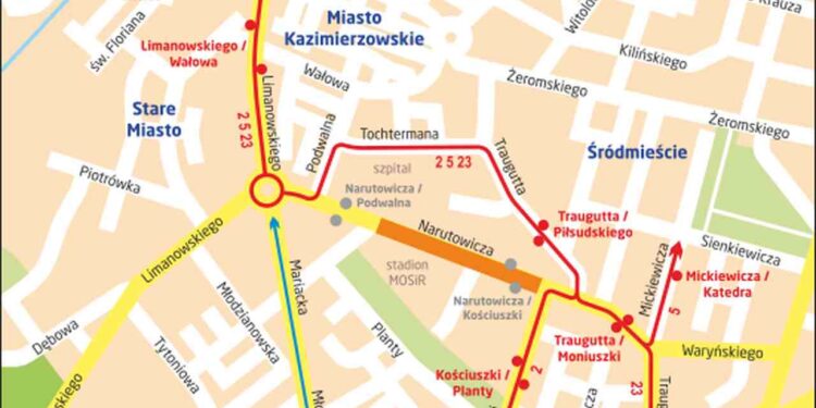 Radom: Zamknięcie Narutowicza z powodu biegu