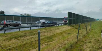 Trasa S7: Groźny wypadek – zderzenie trzech pojazdów