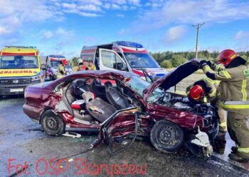 Powiat radomski: Pijany spowodował wypadek – ciężko ranny 24-latek