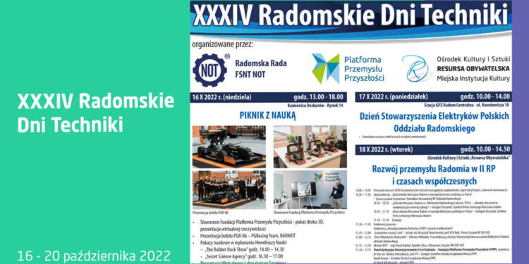 Radom: Nadchodzą 34. Radomskie Dni Techniki [Program]