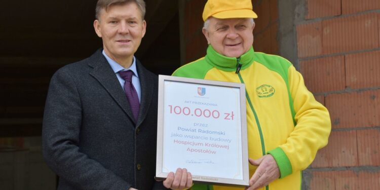 Powiat radomski: Pieniądze dla hospicjum