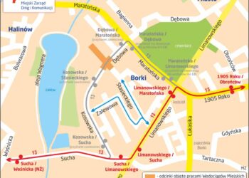 Radom: Zamknięcie skrzyżowania na Borkach – utrudnienia do świąt