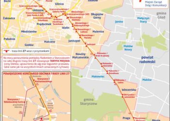 Radom / Skaryszew: Linia 27 połączy miasta [MAPA]