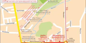Radom: Objazdy miejskich linii i łatwiejszy dojazd na nekropolię [mapa]