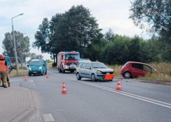 Radom: Auto w rowie na Energetyków
