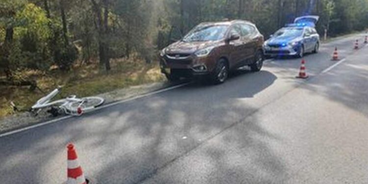 Powiat białobrzeski: Potrącił rowerzystę podczas wyprzedzania